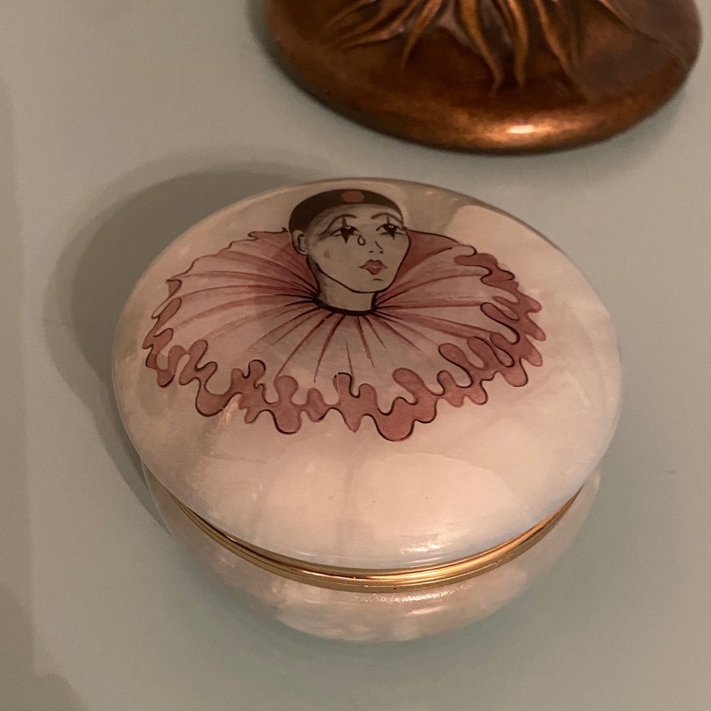 Italian Alabaster Trinket Box